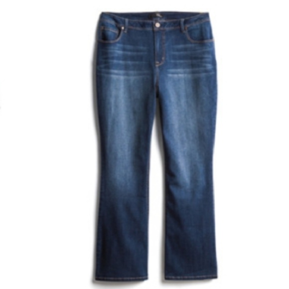 1822 Denim Denim - 1822 Bootcut Zelena Distressed Jeans